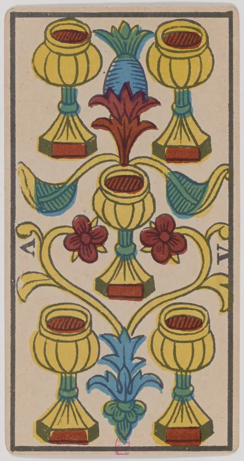 Cinco de Copas, tarot de Marselha