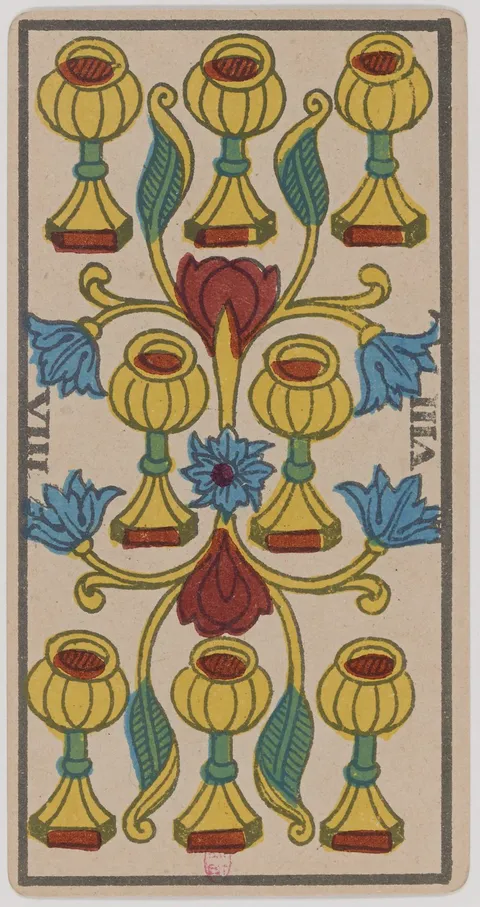 Oito de Copas, tarot de Marselha