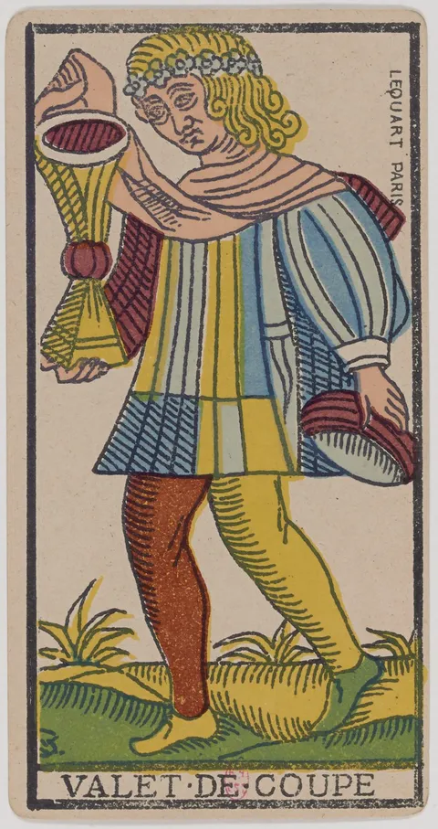 Valete de Copas, tarot de Marselha