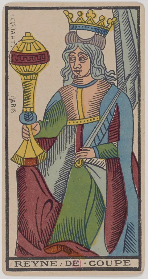 Rainha de Copas, tarot de Marselha