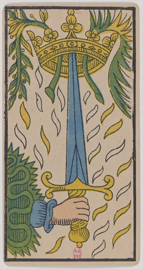 Ás de Espadas, tarot de Marselha