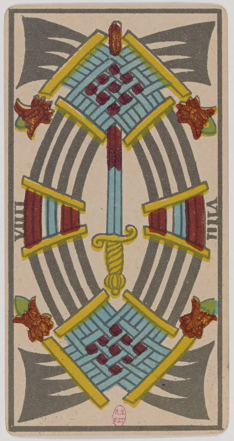 Nove de Espadas, tarot de Marselha
