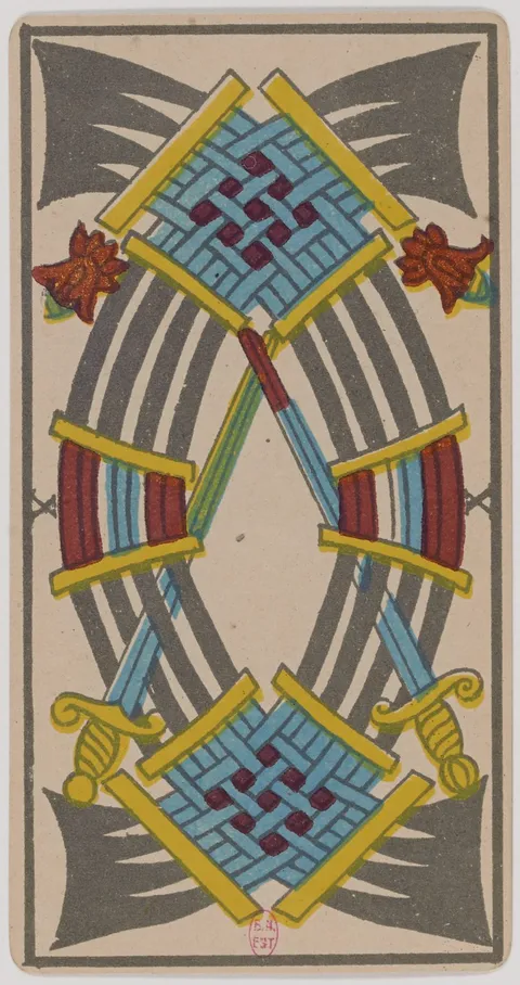 Dez de Espadas, tarot de Marselha