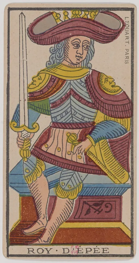 Rei de Espadas, tarot de Marselha