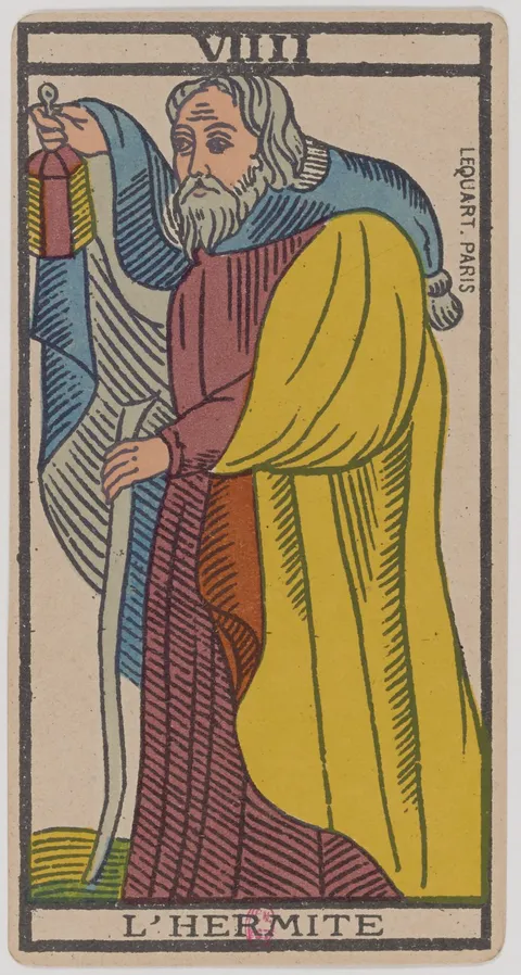 Carta O Eremita do tarot
