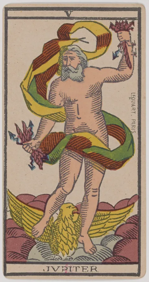 Carta O Hierofante do tarot de Marselha