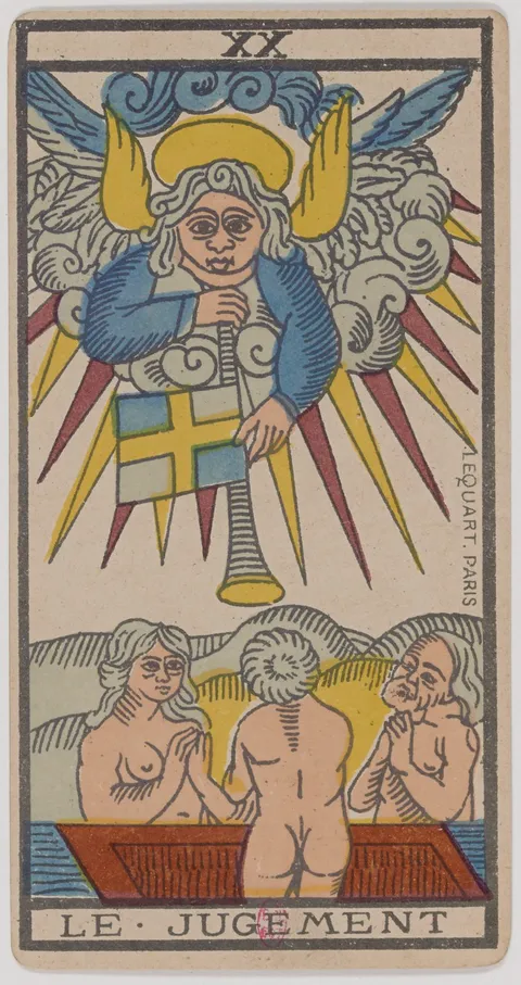 Carta O Julgamento do tarot de Marselha