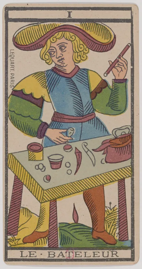 Carta O Mago do tarot de Marselha
