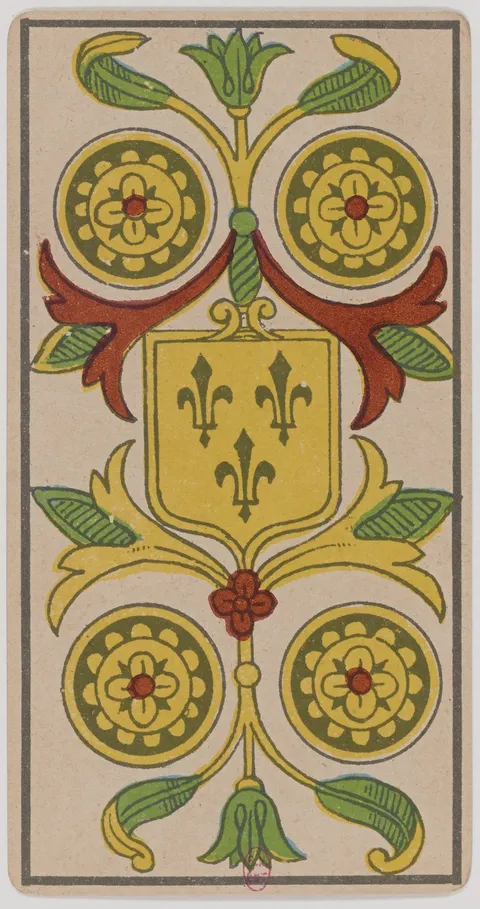 Quatro de Ouros, tarot de Marselha