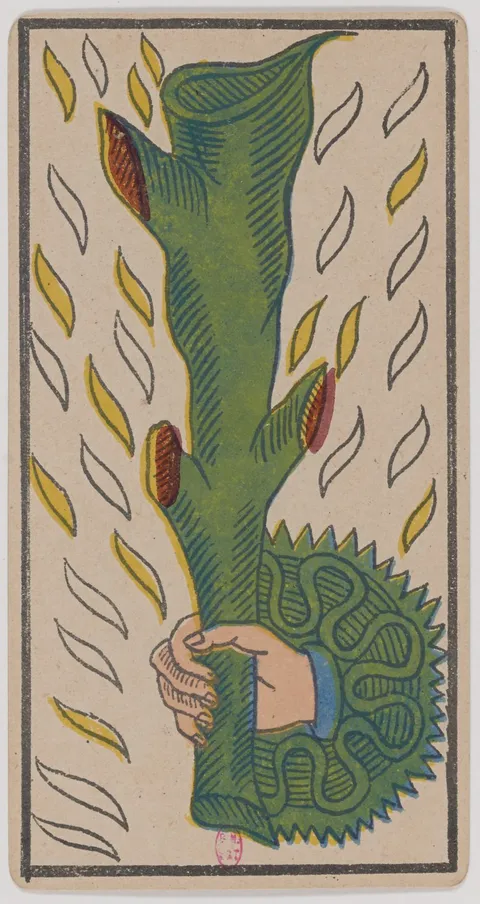 Carta Ás de Paus do tarot