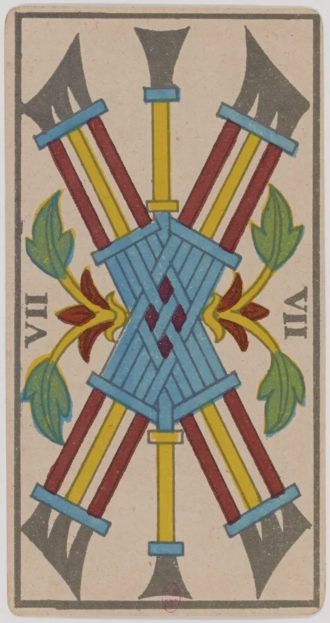 Sete de Paus, tarot de Marselha