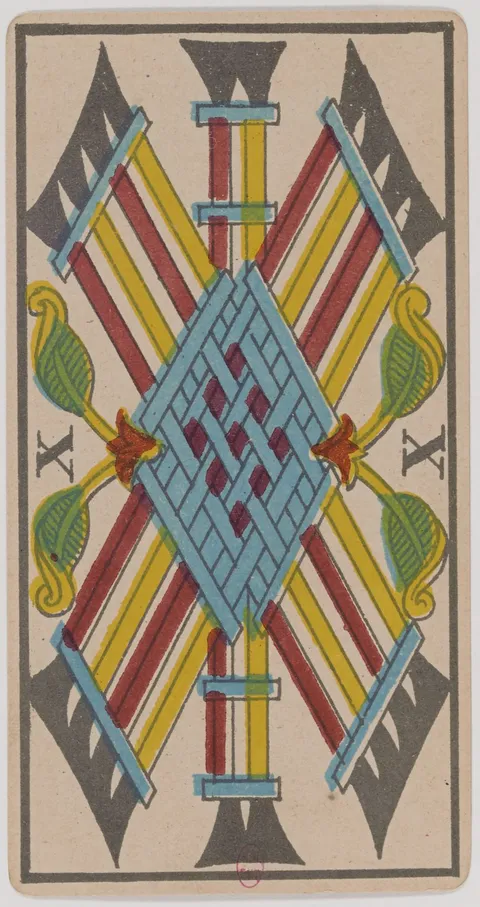 Dez de Paus, tarot de Marselha
