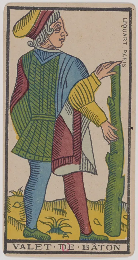 Valete de Paus, tarot de Marselha